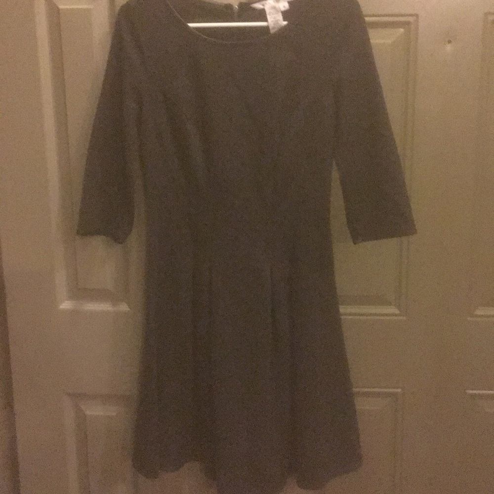 Max Studio dress with leather detail
